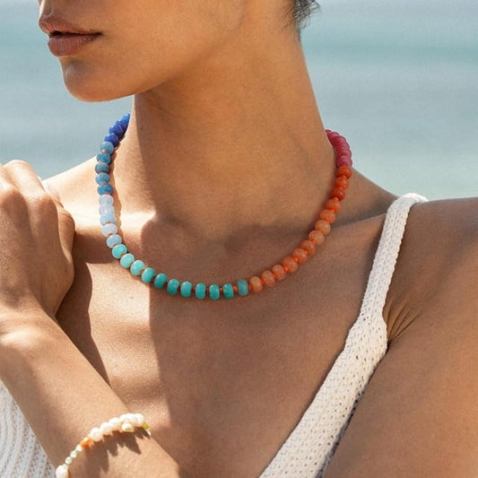 Boho Confident Bead Choker Necklace