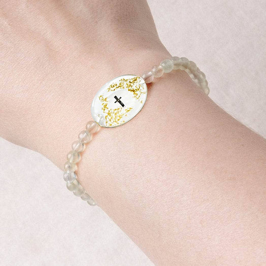 Prehnite Bible Verse Bracelet