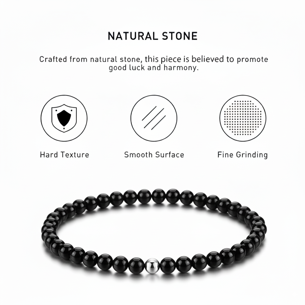 Black Obsidian Energy Bracelet