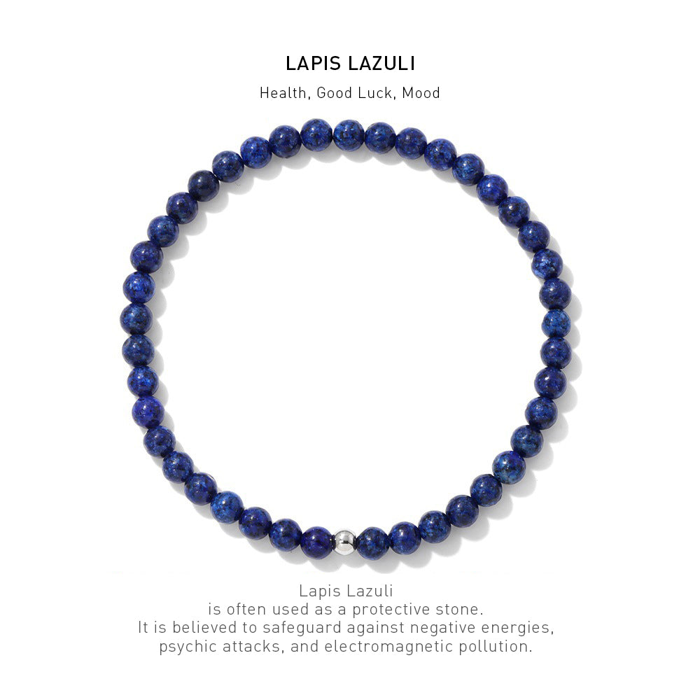 lapis lazuli energy bracelet 4mm