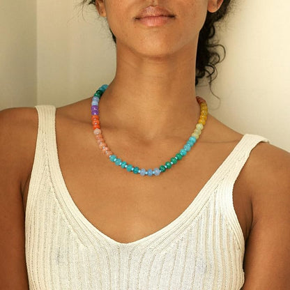 Boho Creative  Bead Choker Necklace