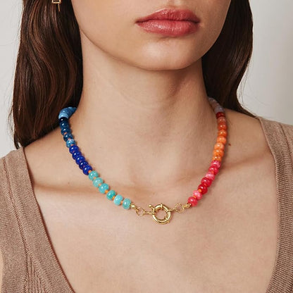 Boho Confident Bead Choker Necklace
