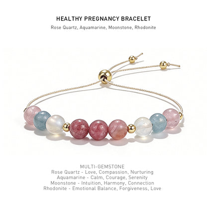 bracelet with 4 different energy stones for spiritual hope