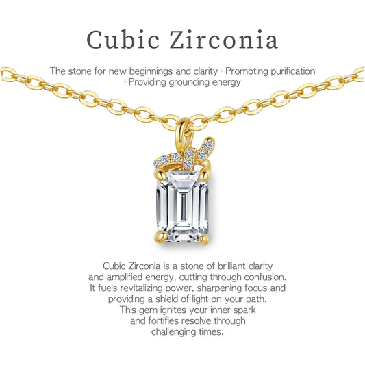 Cubic Zirconia Pendant Necklace