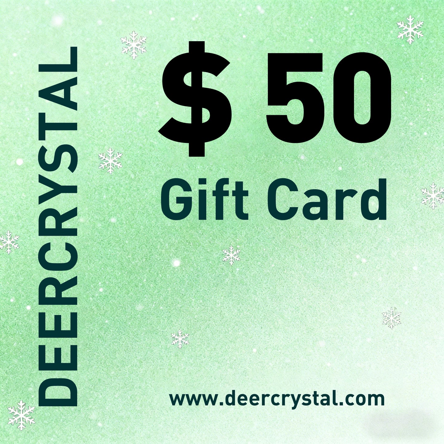 deer crystal $50 gift card