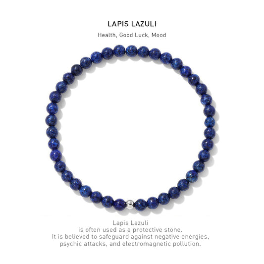 lapis lazuli energy bracelet 4mm