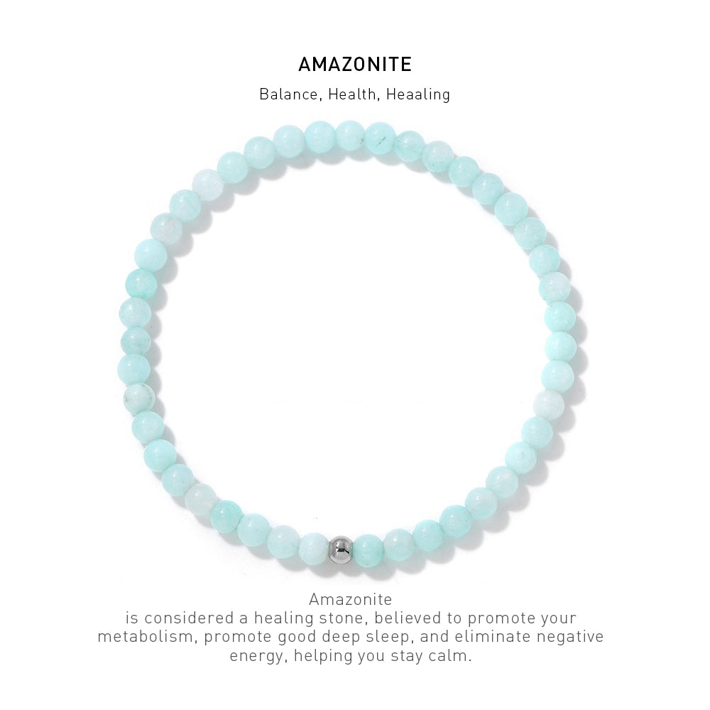 amazonite energy bracelet 4mm