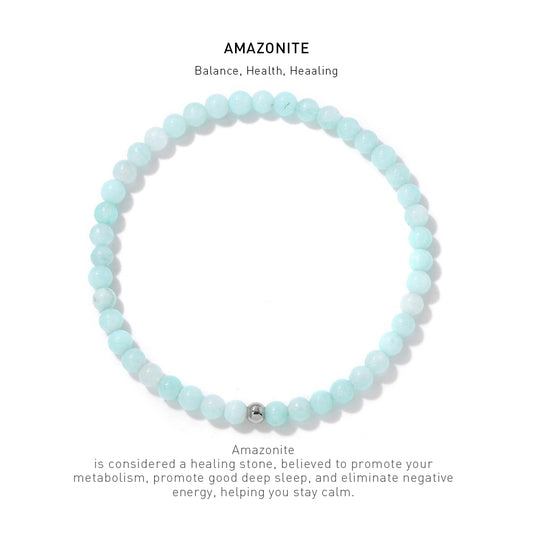 amazonite energy bracelet 4mm