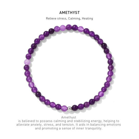 emethyst energy bracelet 4mm